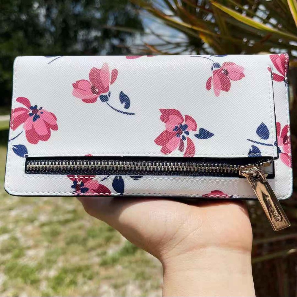 Kate Spade ♠️ Bifold Wallet Floral - Picture 2 of 4